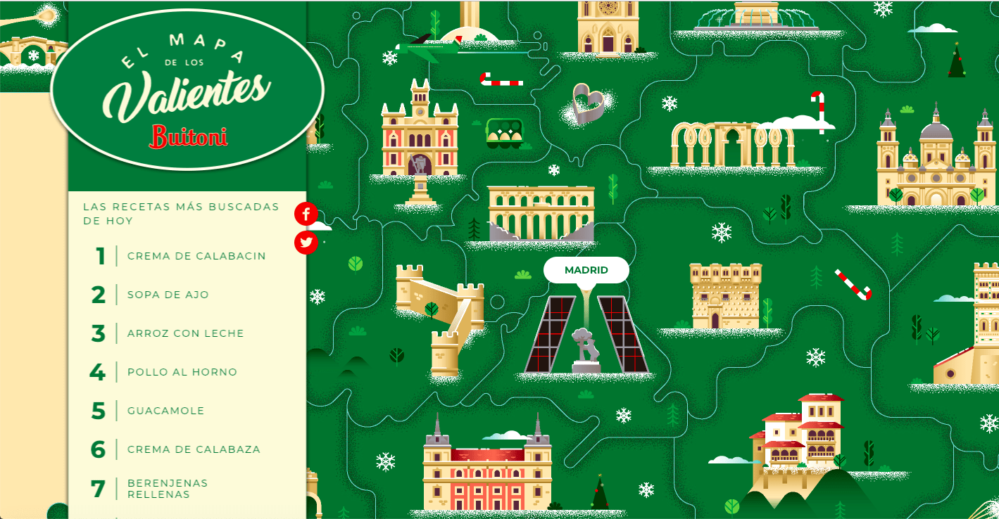 Mapa de los Valientes